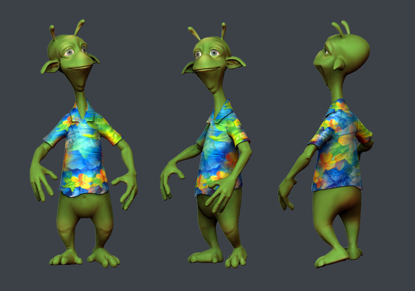 3ds alien - Tourist by dentonvanzan