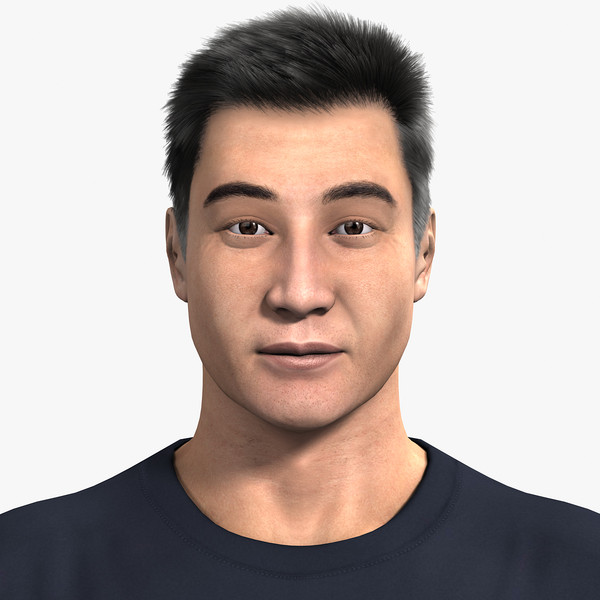 dong asian man 3d max - Dong, Asian man by dmk76