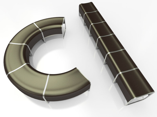 3d 3ds modular benches lapalma za - Lapalma ZaSystem benches by 3DmakeWork