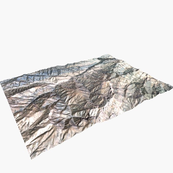 mountain terrain landscape 3d max - Afghanistan Terrain 28x20 Km by ES3DStudios
