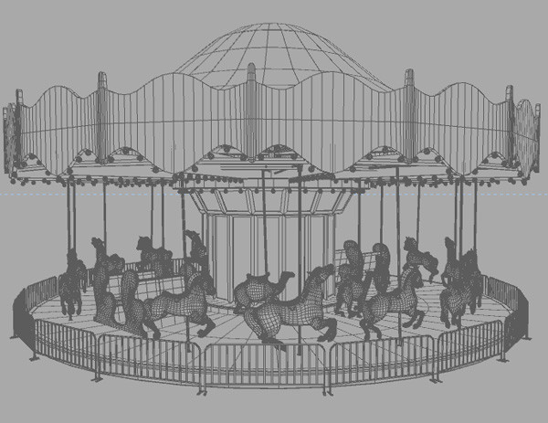 maya carousel animal horse - Carousel by Solancla