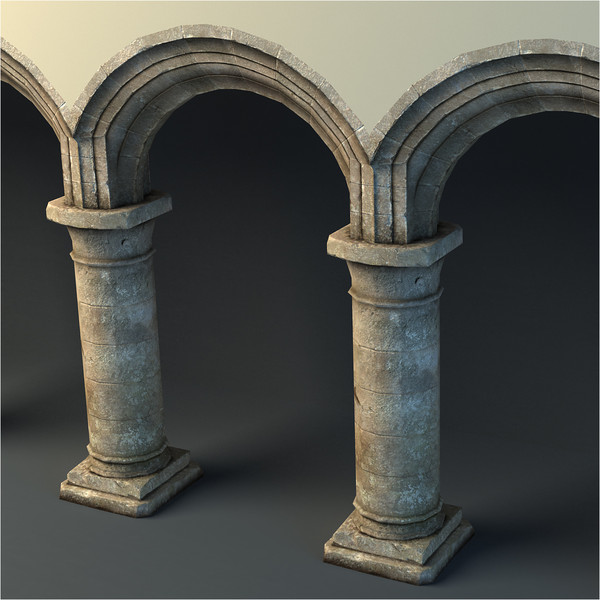rustic archway 3d obj - Rustic Archway by pillarsofandromedae