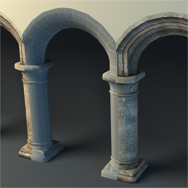 rustic archway 3d obj - Rustic Archway by pillarsofandromedae