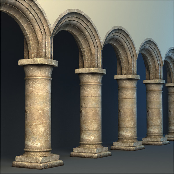 rustic archway 3d obj - Rustic Archway by pillarsofandromedae