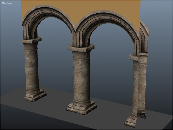 rustic archway 3d obj - Rustic Archway by pillarsofandromedae