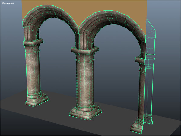 rustic archway 3d obj - Rustic Archway by pillarsofandromedae