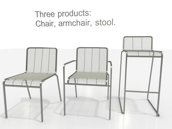 10 lapalma barstool chair 3d 3ds - Lapalma collection 10 by 3DmakeWork