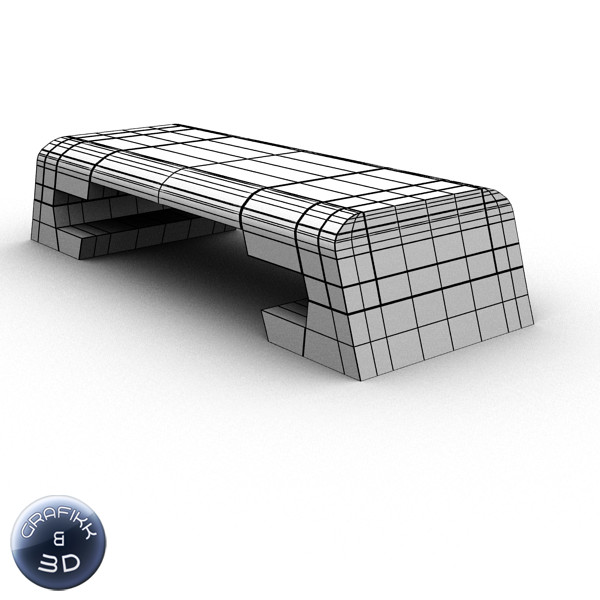reebok step - rbk 3d model - RBK Step by PolyTron