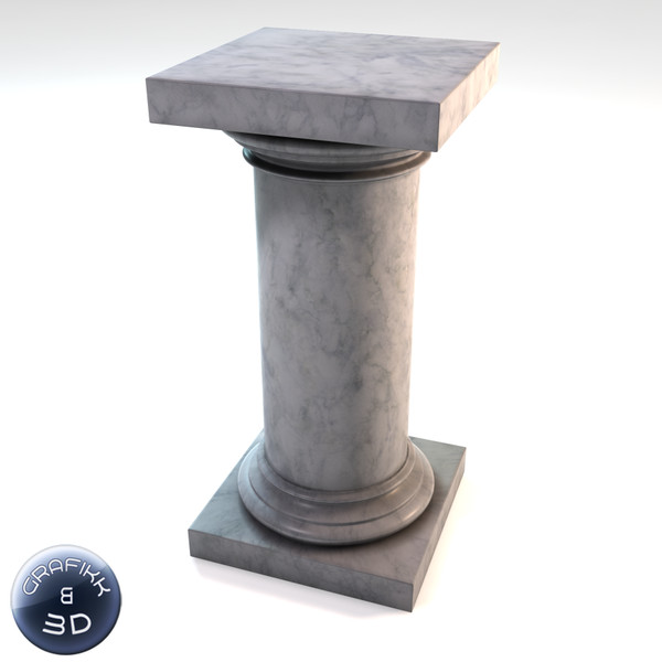 Marble Column 3D Models
