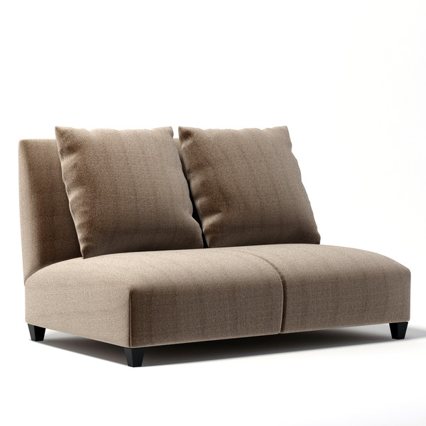 3d - realistic model - Donghia - Villa armless club sofa by dimosbarbos