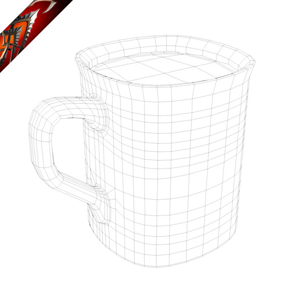 ceramic nescafe coffee mug 3d x - Ceramic Nescafe Coffee Mug Cup by CG ARTStudio