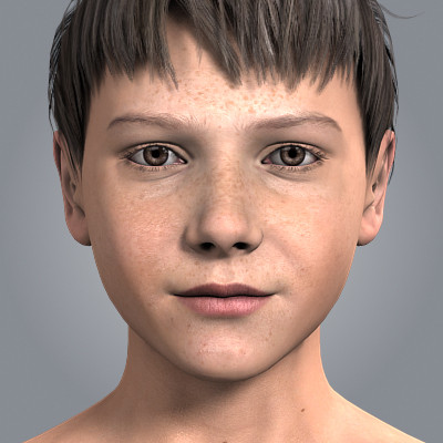 rigged ben boy formats 3d model - Ben, No Rigging, Various Formats by dmk76