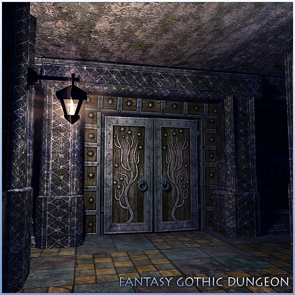 gothic fantasy dungeon 3d model - Fantasy Gothic Dungeon by mr_Necturus