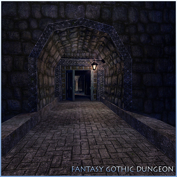 gothic fantasy dungeon 3d model - Fantasy Gothic Dungeon by mr_Necturus