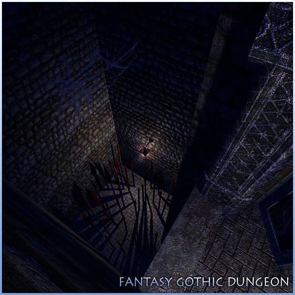 gothic fantasy dungeon 3d model - Fantasy Gothic Dungeon by mr_Necturus