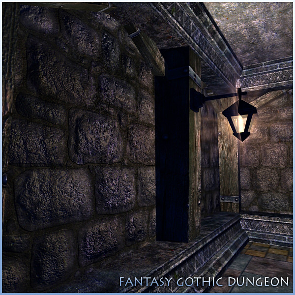 gothic fantasy dungeon 3d model - Fantasy Gothic Dungeon by mr_Necturus