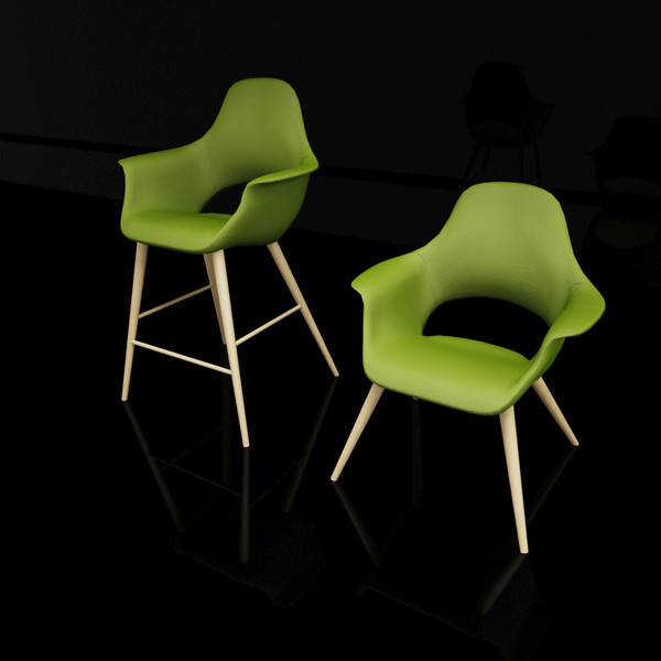 3d model organic chair - Organic chair combo by TheToastMaster
