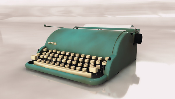vintage typewriter 3ds - Vintage TypeWriter by ofirc1