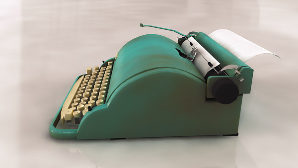 vintage typewriter 3ds - Vintage TypeWriter by ofirc1