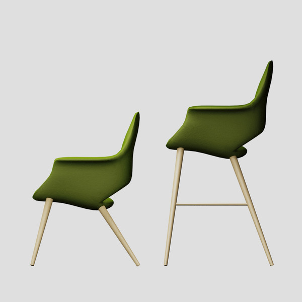 3d model organic chair - Organic chair combo by TheToastMaster