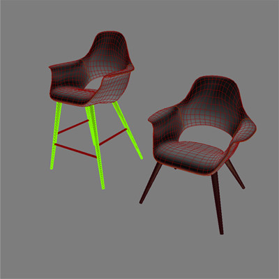3d model organic chair - Organic chair combo by TheToastMaster