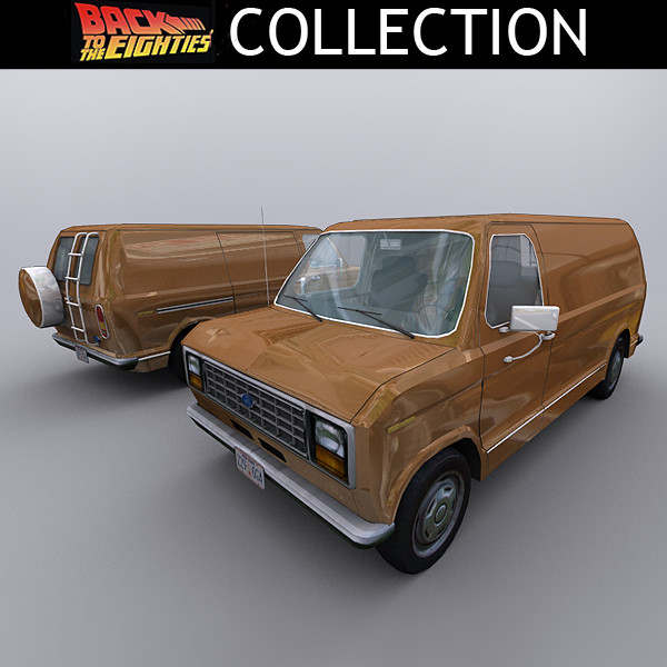 3d 80 s econoline 150 - Ford Econoline 150 Van by Clicheeee
