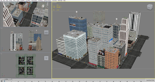 3d model modular new york city blocks - New York City Blocks (68 Buildings) by NONECG