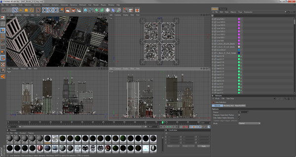 3d model modular new york city blocks - New York City Blocks (68 Buildings) by NONECG