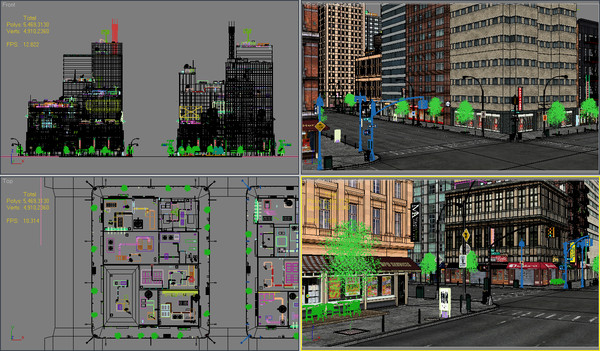 3d model modular new york city blocks - New York City Blocks (68 Buildings) by NONECG