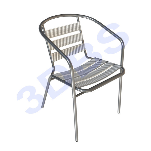 Metalic armchair (low-poly) 3D Models