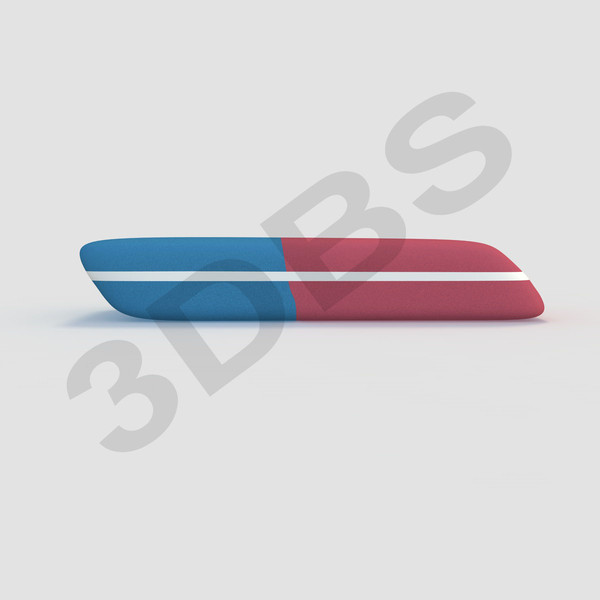 eraser pencil ink 3d model - Pencil and ink eraser by 3DBS