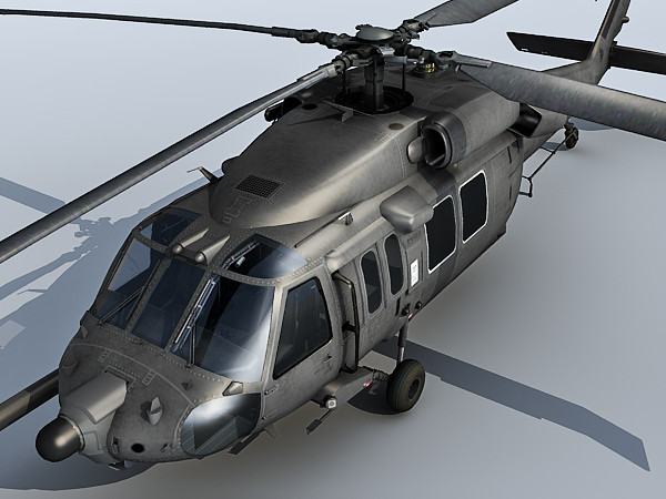 3d 3ds mh60 blackhawk - MH60 Blackhawk 3d model by Eric.Levi