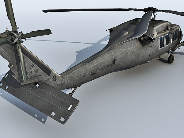 3d 3ds mh60 blackhawk - MH60 Blackhawk 3d model by Eric.Levi