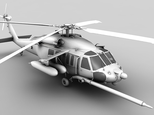 3d 3ds mh60 blackhawk - MH60 Blackhawk 3d model by Eric.Levi