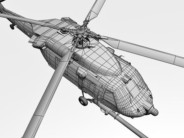 3d 3ds mh60 blackhawk - MH60 Blackhawk 3d model by Eric.Levi