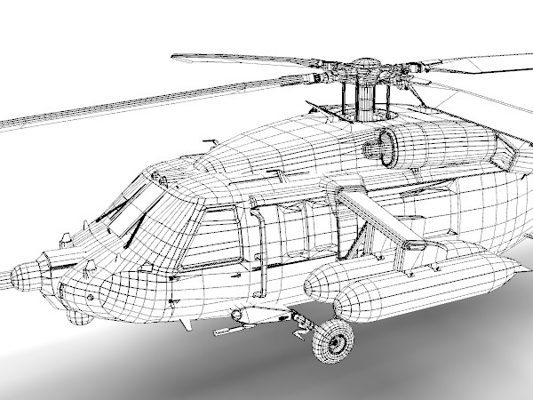 3d 3ds mh60 blackhawk - MH60 Blackhawk 3d model by Eric.Levi