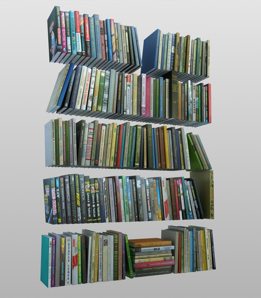 206 books pack 3d model - 206 Books HQ pack by temp64GTX