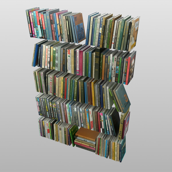206 books pack 3d model - 206 Books HQ pack by temp64GTX