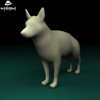3ds max german shepherd - Low Poly German Shepherd by Int3lig3nt
