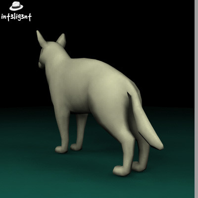3ds max german shepherd - Low Poly German Shepherd by Int3lig3nt