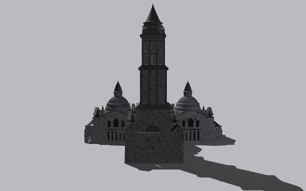 3d old cathedral model - Cathedral by jfliesenborghs