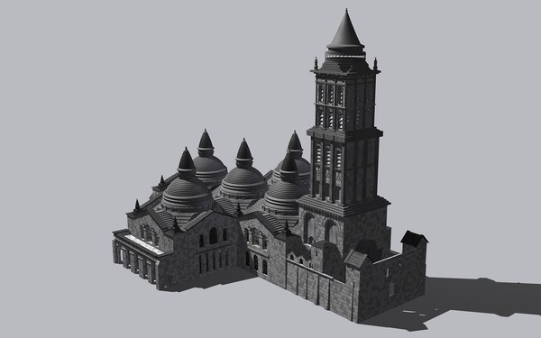 3d old cathedral model - Cathedral by jfliesenborghs