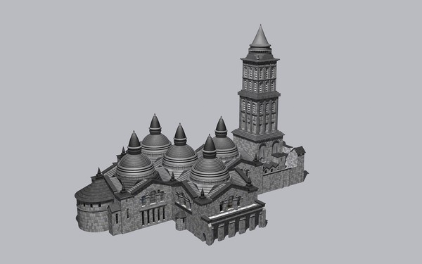 3d old cathedral model - Cathedral by jfliesenborghs