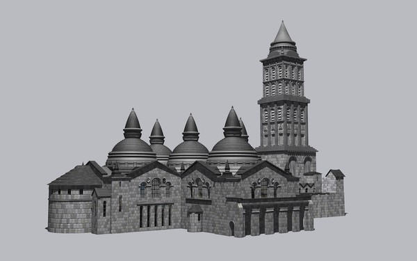 3d old cathedral model - Cathedral by jfliesenborghs
