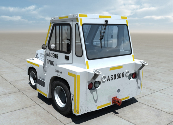 3d aircraft tug truck - Aircraft Tug Truck by damaggio
