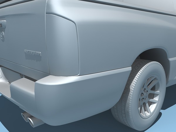 dodge ram srt-10 2006 c4d - Dodge Ram SRT-10 2006 by TiRex999