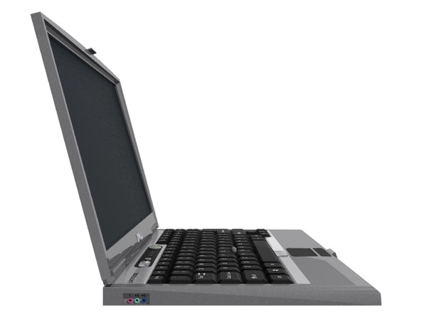 max widescreen laptop - Laptop Computer: Silver Finish: 3D Model by phantomliving