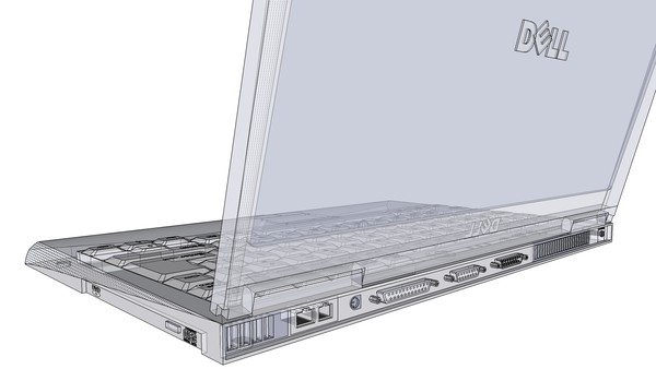max widescreen laptop - Laptop Computer: Silver Finish: 3D Model by phantomliving