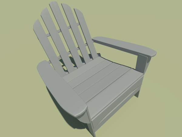 3ds max adirondack chair - adirondack chair by Animation Anchor Line