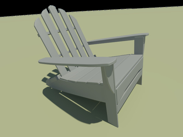 3ds max adirondack chair - adirondack chair by Animation Anchor Line